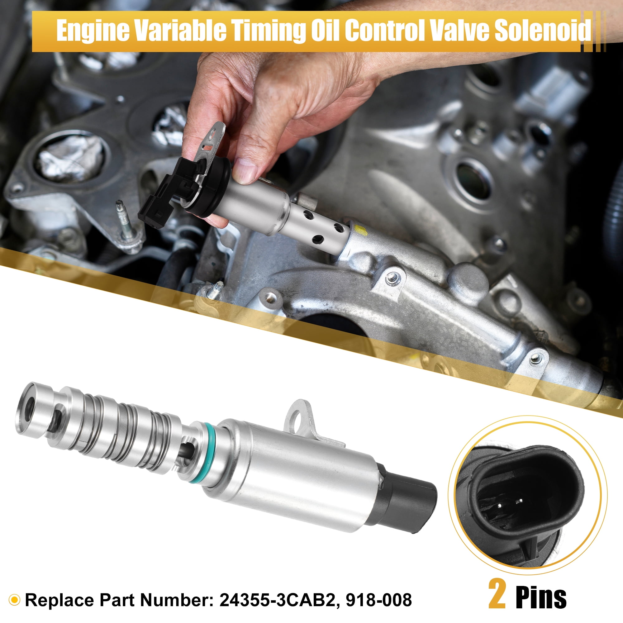 Unique Bargains VVT Oil Control Valve for Hyundai for Kia