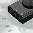 thumbnail image 3 of Workhe SC1 External USB Sound Card 5-Channel Driver-Free Adapter Black, 3 of 9