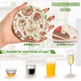 thumbnail image 3 of Coffee Tea Cups Cakes Leaves 6 Pcs Drink Coasters with Holder Absorbent Coasters Woven Coasters for Drinks Table Desk Protection Home Decor, 3 of 7