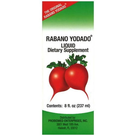 Rabano Yodado Liquid Dietary Supplement, 8 fl oz
