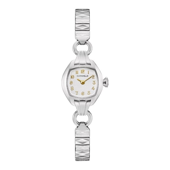 Caravelle by Bulova Vintage Classic Women's Silver Dial Quartz Watch 43L225