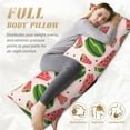 thumbnail image 7 of Rateoe Long Body Pillow Cover, 20x54 Inches Body Pillow Cases, Soft Brushed Microfiber Zipper Design, Watermelon -Pillows Not Included, 7 of 7