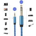 thumbnail image 5 of 3.5mm Stereo Male to 6.35mm Stereo Male Audio Line for Amplifier Speaker Electric Guitar1M, 5 of 8