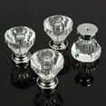 thumbnail image 3 of 12Pcs 25mm Crystal Glass Dresser Drawer Knobs Diamond Plated Shape Door Handle Pull Knobs Cabinet Furniture Handles Knobs, 3 of 12