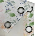 thumbnail image 4 of Ambesonne Floral Grommet Curtain, Soft Tones Flowers Leaves, 50"x120", Peach Lavender Blue and Green, 4 of 5