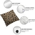 thumbnail image 4 of BANET Throw Pillow Cover Leopard Print Pattern Safari Wild Animal Theme Pattern Leo Skin Decor Lumbar Pillow Case Cushion for Sofa Couch Bed Standard Queen 12x12in, 4 of 5