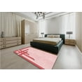 thumbnail image 5 of Ahgly Company Machine Washable Indoor Rectangle Transitional Light Rose Pink Area Rugs, 2' x 3', 5 of 7