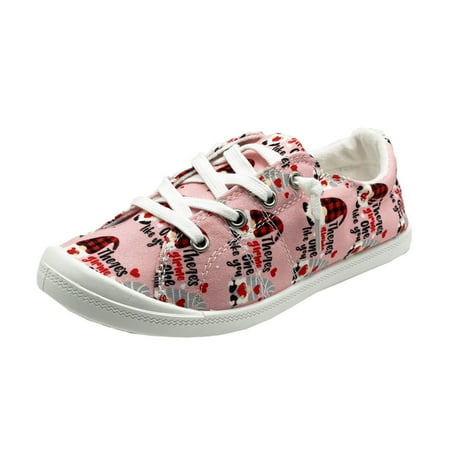 

ZXHACSJ Floral Print Women s Sports Shoes Flat Breathable Shoes Women s Shoes Pink 39