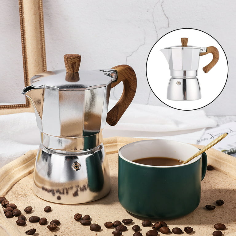 Aluminum Coffee Pot Percolator Easy to Operate 150ml