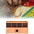 thumbnail image 3 of Rhinestone Storage Box DIY Wooden Multi Layers Grids Rhinestone Tool Organizer for Rhinestones Earrings Necklaces, 3 of 5