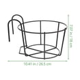 thumbnail image 2 of Balcony Holder Fenceflower Pots Railing Planter Planter Rail Planters Hanging Deck Over Baskets Box Bracket, 2 of 6