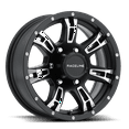 thumbnail image 2 of 16x6 Raceline 840 Arsenal Trailer Black Machined Wheel 6x5.5 (0mm), 2 of 4