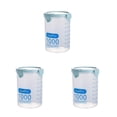 thumbnail image 1 of braveheart Boîte de Rangement Alimentaire PP Portable Transparente de Remplacement pour Réfrigérateur Restaurant 1000 ml Ensemble de 3, 1 of 6