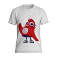 thumbnail image 1 of Paris T-Shirt à Manches Courtes Thème Jeux, Mascotte Manches Courtes Imprimé 3D Freire Col Rond-HAPDEN, 1 of 4