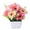 Pink, variant on SPRING PARK Artificial Chrysanthemum Flower Potted Plant Lifelike Gypsophila Wood Pot Bonsai