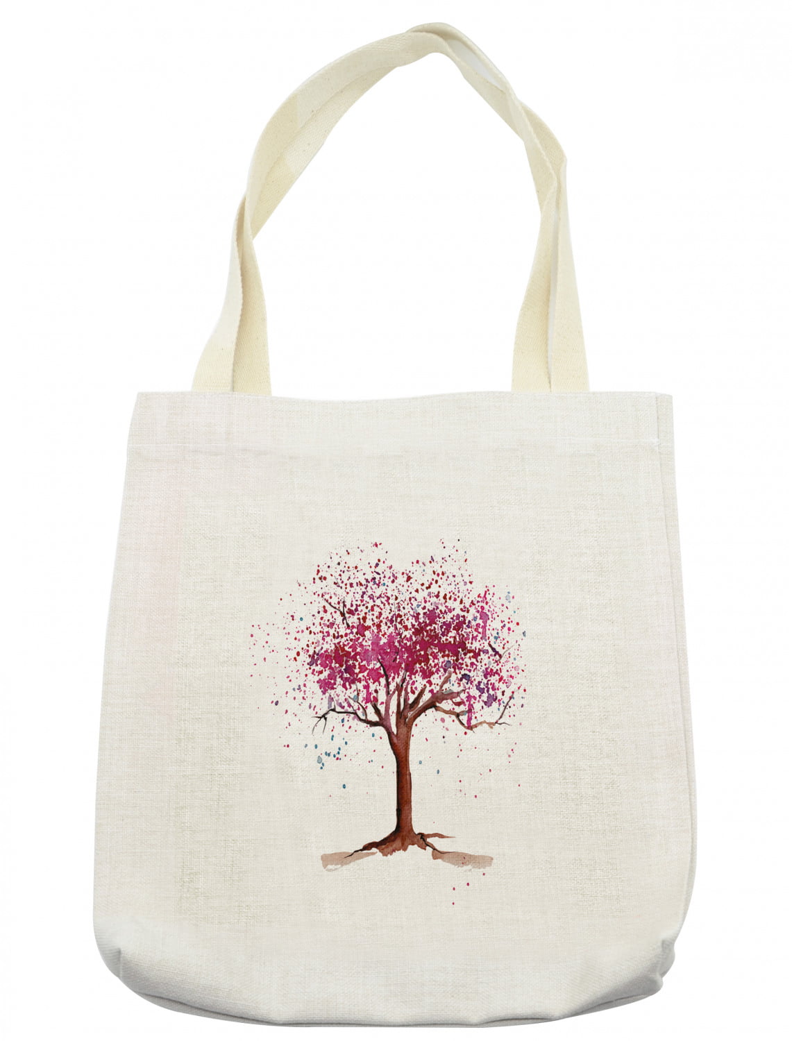 Floral Tote Bag, Japanese Cherry Blossom Buds Sakura Tree in Watercolor ...