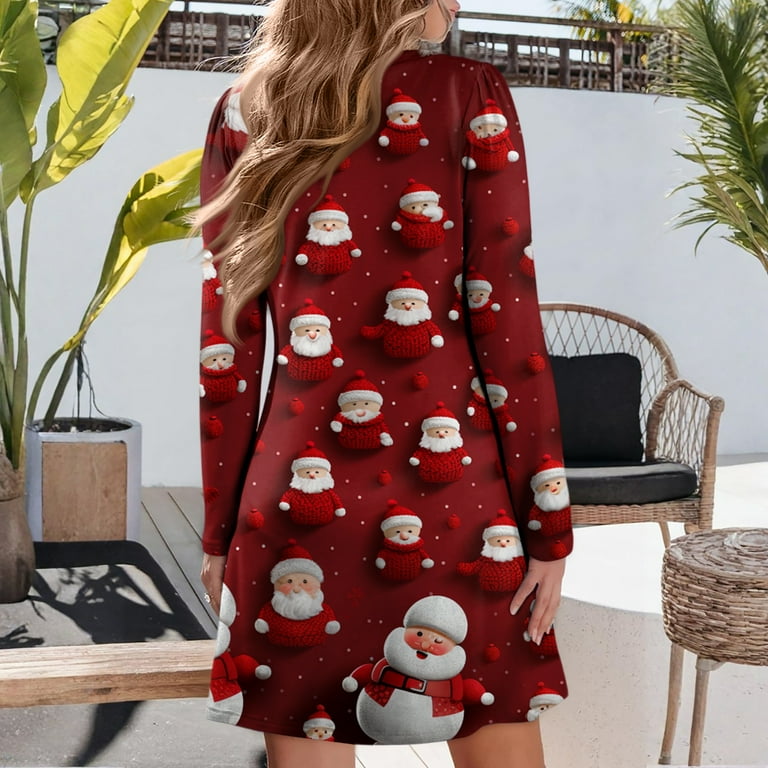christmas themed party dress Amazon.com: Mrs. Santa Claus Party Dress Costume Women Fur Trim Swing Long Dress Fancy Christmas Cosplay Outfit Xmas Costume Red : Clothing, Shoes & Jewelry