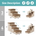 thumbnail image 2 of Escaleras para perros COZY KISS, 4 escalones más anchas con espacio de almacenamiento para 82 kg, co, 2 of 9