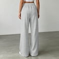 thumbnail image 5 of DuoJiaJ Womens Wide Leg Pants, Soft Stretch Travel Ready Casual Bottoms Gray XXL, 5 of 6