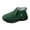Green, variant on Womens Snow Boots Casual Furry Lined Slip on Booties Platform Loafers Antislip Winter Outdoor Walking Shoes Green Size 9