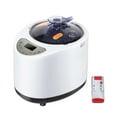 thumbnail image 1 of Generador de vapor portátil de 3.0L con control remoto, pantalla de temporizador, caja de hierbas para enchufe estadounidense de 110 V, motor de vapor de plástico blanco., 1 of 9