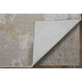 thumbnail image 5 of Feizy Sonora Modern Abstract, Gray/Ivory/Brown, 1'6" x 1'6" Swatch Easy Care Stain Resistant Fade Resistant Bohemian & Eclectic Watercolor Floor Rug for Living room Bedroom, 5 of 8