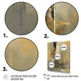 thumbnail image 3 of Designart "Yellow And Grey Beyond The Canvas IV" Abstract Painting Canvas Print, 3 of 5