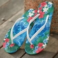thumbnail image 3 of Chririnla Sea Turtle Print Flip Flops for Women Casual Comfortable Yoga Mat Slides Sandals with Arch Support Quick Dry Lightweight Thin Strap Beach Sandal for Pool Vacation, 3 of 7