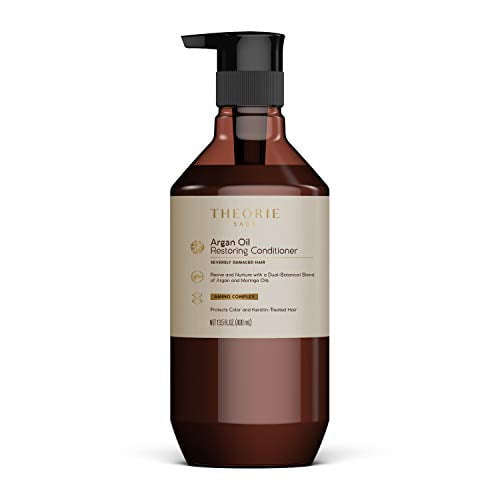 Theorie Argan Oil Ultimate Restoring Conditioner with Argan, Moringa, Grape Seed, and Sage Oil For Normal to Severely Damaged Hair