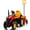 Red, variant on Track Seven 12V Ride on Tractor with Detachable Trailer, Kids' Electric Vehicles with LED Lights, Music, Remote Control Tractor Toy for Boys Girls Aged 3+, 12V Ride on Toys Car for Kids, Red