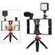 thumbnail image 2 of Kit de soporte para video para smartphone con trípode, soporte de agarre, micrófono y luz LED - YouTube rojo, 2 of 9
