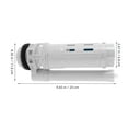 thumbnail image 2 of WEUVEB Two Button Toilet Drain Valve Dual Flush Valve White Prevent Clogging for Maintenance 1 Set, 2 of 8