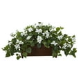 thumbnail image 5 of Nearly Natural 18in. Bougainvillea Artificial Plant in Decorative Planter, White, 5 of 5