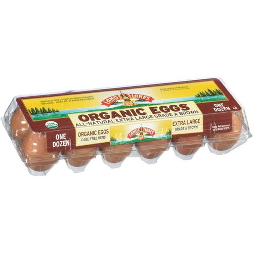 Land O'Lakes Organic AllNatural Extra Large Brown A Eggs, 12 Count