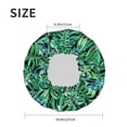 thumbnail image 6 of Balery Monstera Leaves Shower Caps, Double Layer Waterproof Shower Cap, Double Layers Reusable Shower Cap With Soft Comfortable For Long Thick Hair Soft Bath Shower Hair Caps, 6 of 9
