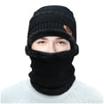 thumbnail image 5 of Winter Thermal Plush Hat Scarf Woolen Cap Cycling Windproof Cap Two-Piece 2Pc, 5 of 5