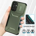thumbnail image 4 of Dteck Case for Samsung Galaxy S24 FE,Shockproof TPU+PC Armor Case Slide Lens Protection Cover for Galaxy S24 FE,Darkgreen, 4 of 7
