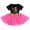 Black + Hot Pink, variant on Baby Girls 1st 2nd Birthday Clothes Mouse Polka Dots One Sequin Tutu Princess Dress Cake Smash