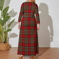 thumbnail image 5 of Royal Stewart Tartan Plaid Long Sleeved Dress sexy dress women clothes, 5 of 7