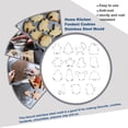 thumbnail image 4 of Galletas de Navidad Molde de bricolaje de acero inoxidable Galletas de vacaciones Molde de grabación en relieve Panadería Herramienta para hornear Sugarcraft Sello Suministros de cocina 15 piezas Noticed HA008944-01, 4 of 6
