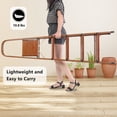 thumbnail image 6 of LUISLADDERS 5 Step Ladder Woodgrain Aluminum Folding Step Stool Sturdy Lightweight Ladders, 6 of 9