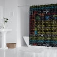 thumbnail image 2 of Math Equations Periodic Table Black Pattern Shower Curtain 84"x72" ,Bathroom Decorative Shower Curtains Set with 12 Hooks,Modern Waterproof Washable Shower Curtain, 2 of 6