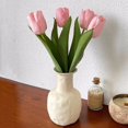 thumbnail image 3 of Florero de cerámica blanca Cultura hidropónica Flores Plantas verdes Floreros Flores secas Arreglo floral Decoración Sala de estar Cafetería Hotel, 3 of 6
