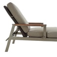 thumbnail image 5 of Patio Festival Thermal Transfer Metal Outdoor Chaise Lounger in Gray/Brown, 5 of 6