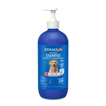 Adams Plus Flea & Tick Shampoo with Precor for Dogs & Puppies over 12 Weeks of Age, 24 oz