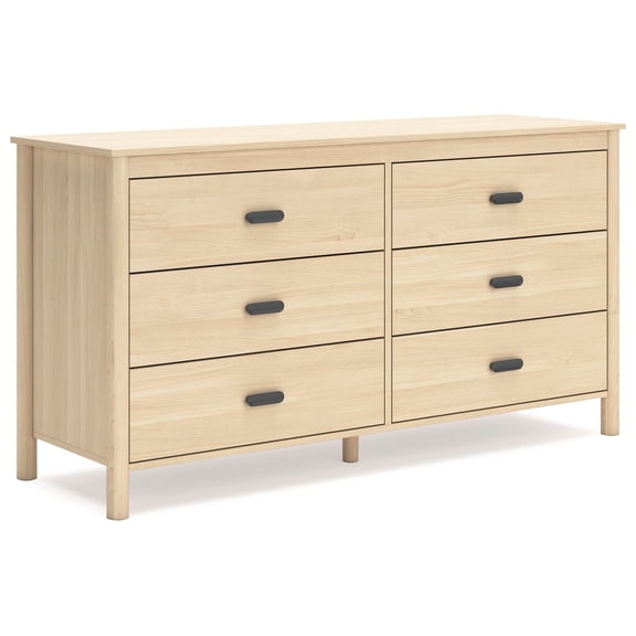 Signature Design by Ashley Cabinella Six Drawer Dresser, Tan