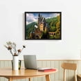 thumbnail image 2 of Nawypu Eltz Castle Pictures Canvas Wall Art Landscape Poster Prints Wall Decor、For Living Room Bedroom Office With Framed, 2 of 4