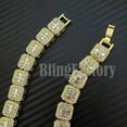 thumbnail image 7 of Hip Hop Jewelry Gold Plated Large HUEY HUSTLER Cubic Zirconia Charm Bling Pendant & 12mm 20" Iced Baguette Chain Necklace, 7 of 7