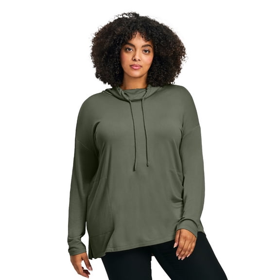 Avenue Women's Plus Size Addison Cowl Neck Tunic