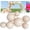 7pcs Beige, variant on Reusable Inflatable Balloon Garland Arch Kit, 18ft 3/7 PCS Linked Pvc Balloons with Elastic Bands, Quick & Easy to Inflate and Set up for Weddings & Party (7PCS Purple)